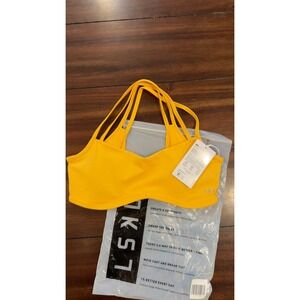 LSKD Interstellar Sports Bra Warm Apricot Orange M NWT NEW